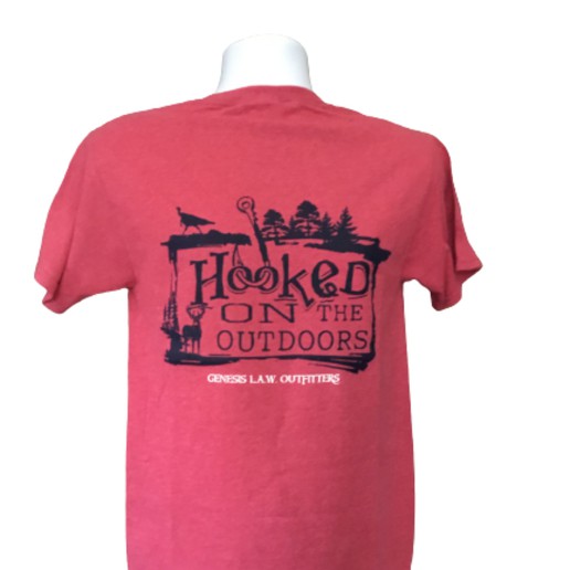 Hooked Outdoors (Red) t